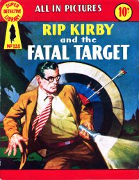 Large Thumbnail For Super Detective Library 128 - The Fatal Target - Rip Kirby