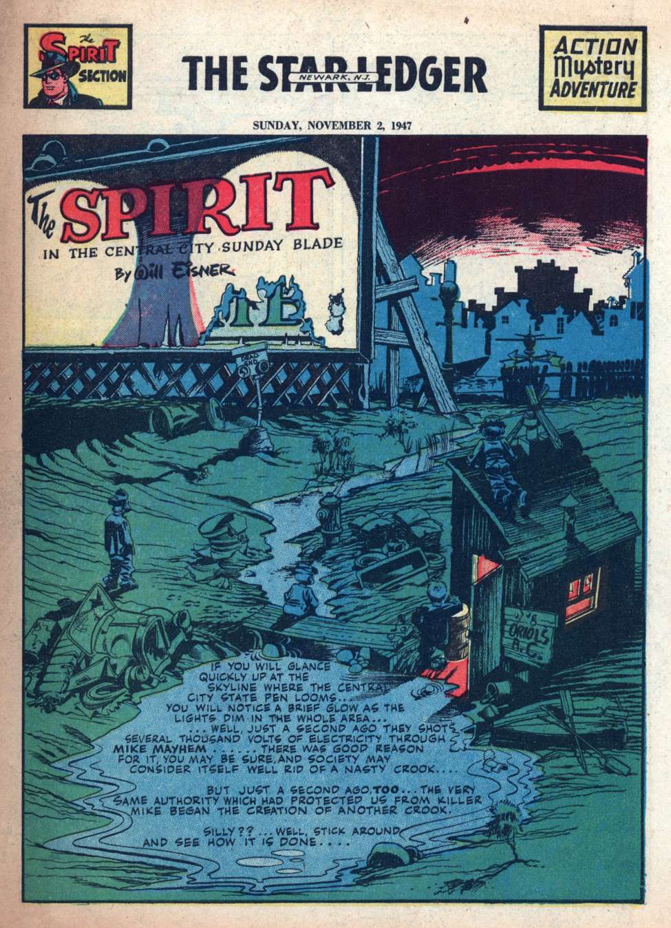 Book Cover For The Spirit 1947-11-02 - Star-Ledger