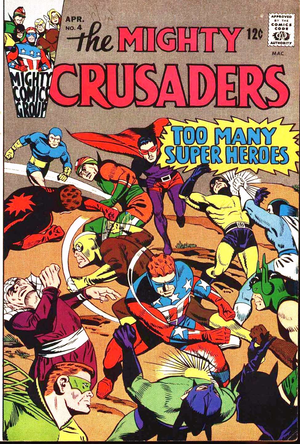 Book Cover For The Mighty Crusaders 4