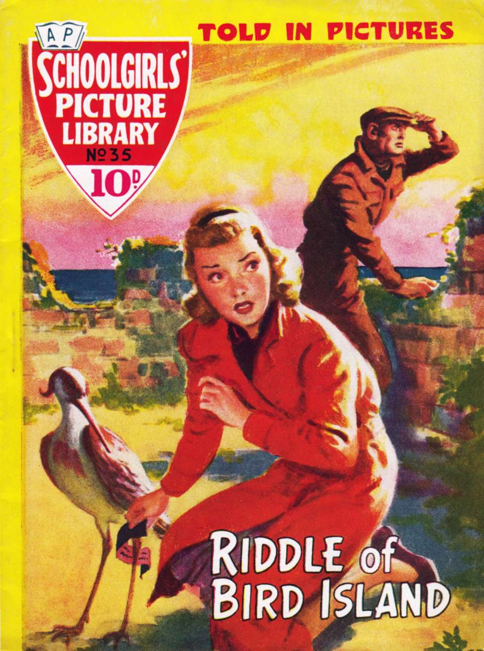 Book Cover For Schoolgirls' Picture Library 35 - Riddle of Bird Island