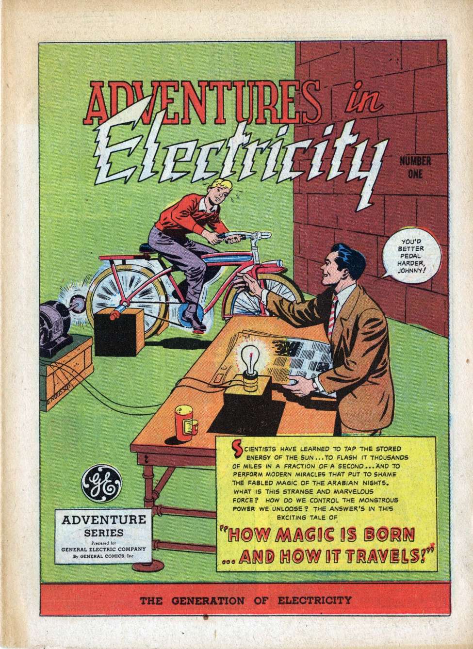Book Cover For Adventures In Electricity 1 (1947 GEC-174)