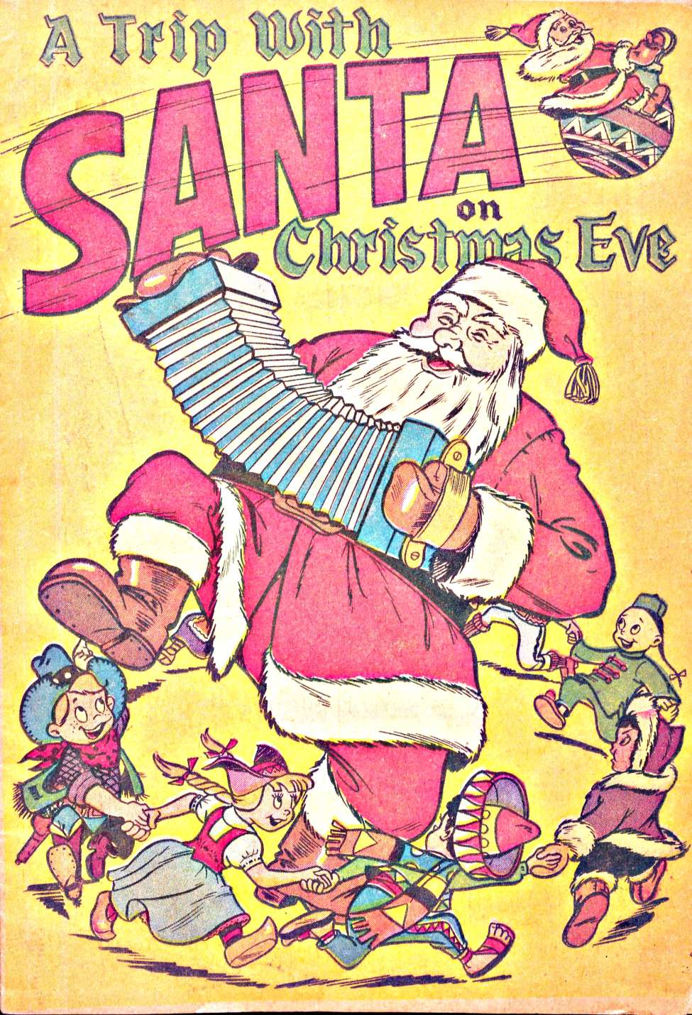 Book Cover For A Trip with Santa on Christmas Eve - Rockford Dry Goods