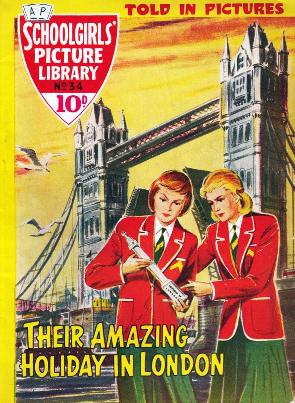 Book Cover For Schoolgirls' Picture Library 34 - Their Amazing Holiday in London