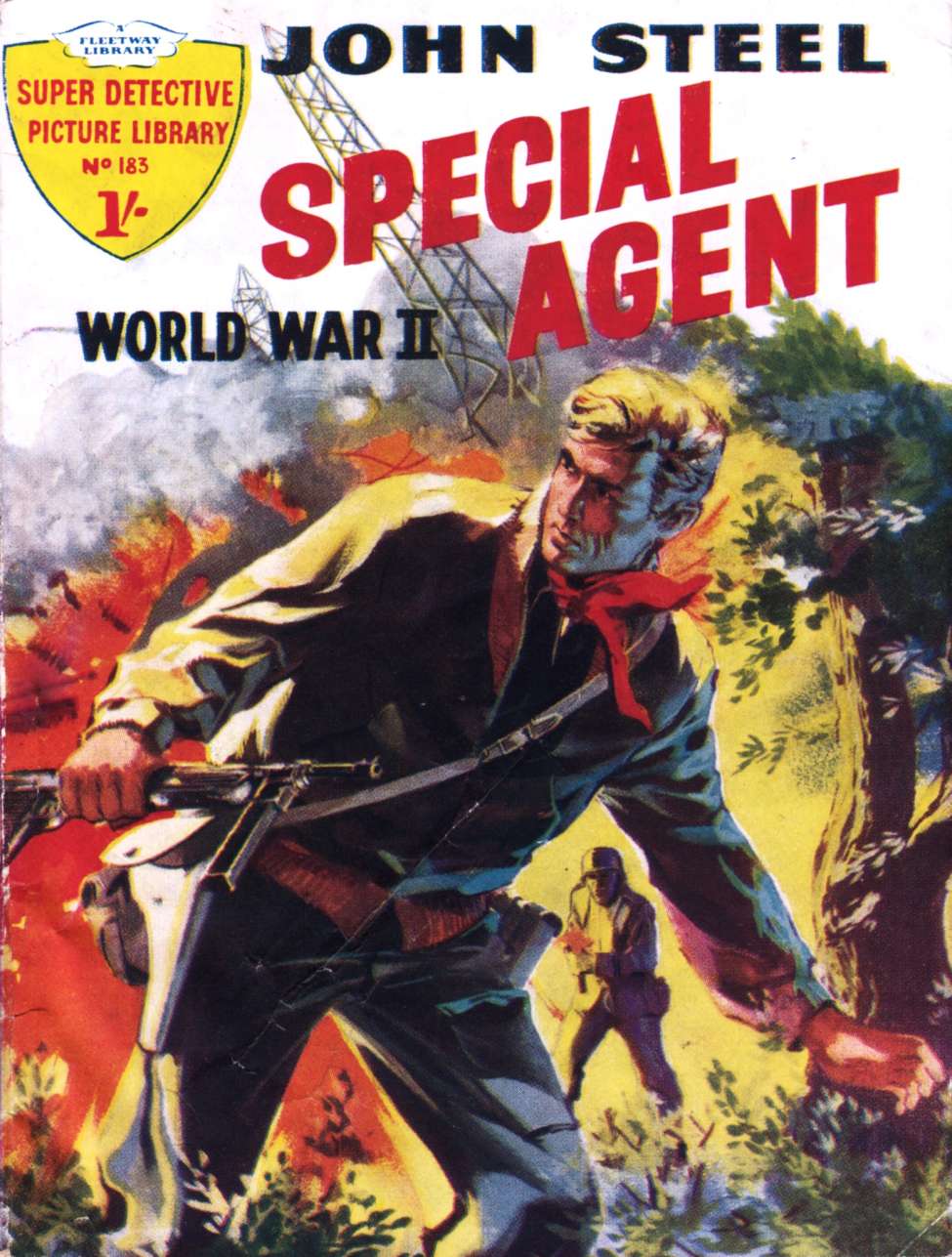 Book Cover For Super Detective Picture Library 183 - The Hidden War - John Steel