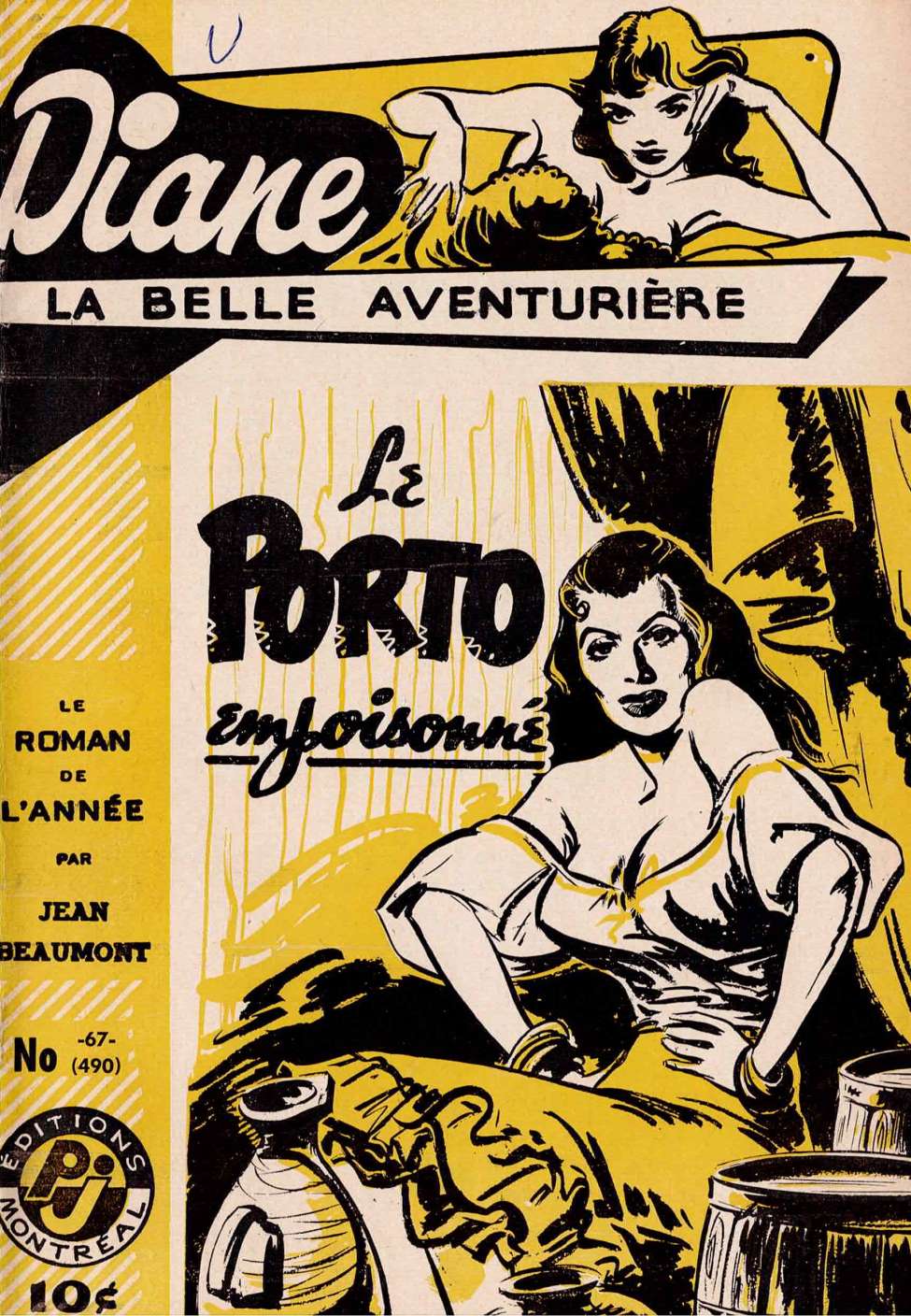 Book Cover For Diane, La Belle Aventuriere 67 - Le porto empoisonné