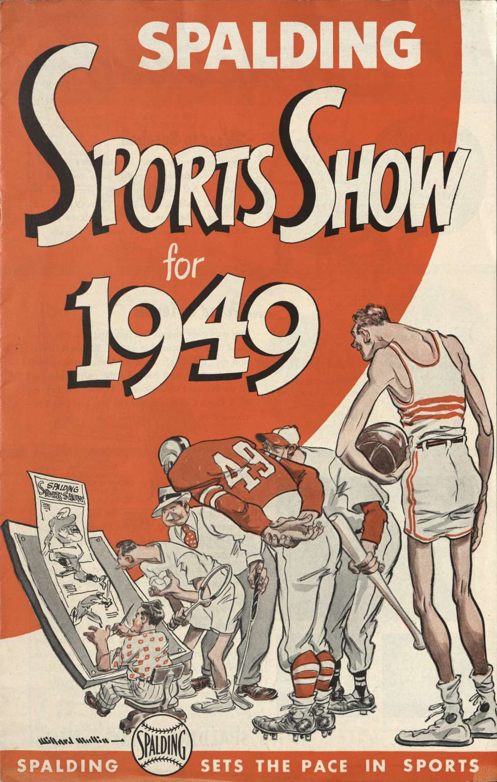 Book Cover For Spalding Sports Show For 1949
