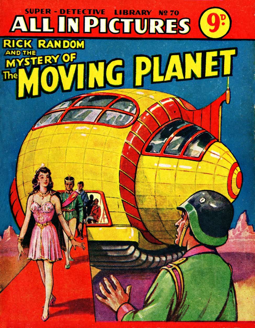 Book Cover For Super Detective Library 70 - The Mystery of the Moving Planet - Version 2