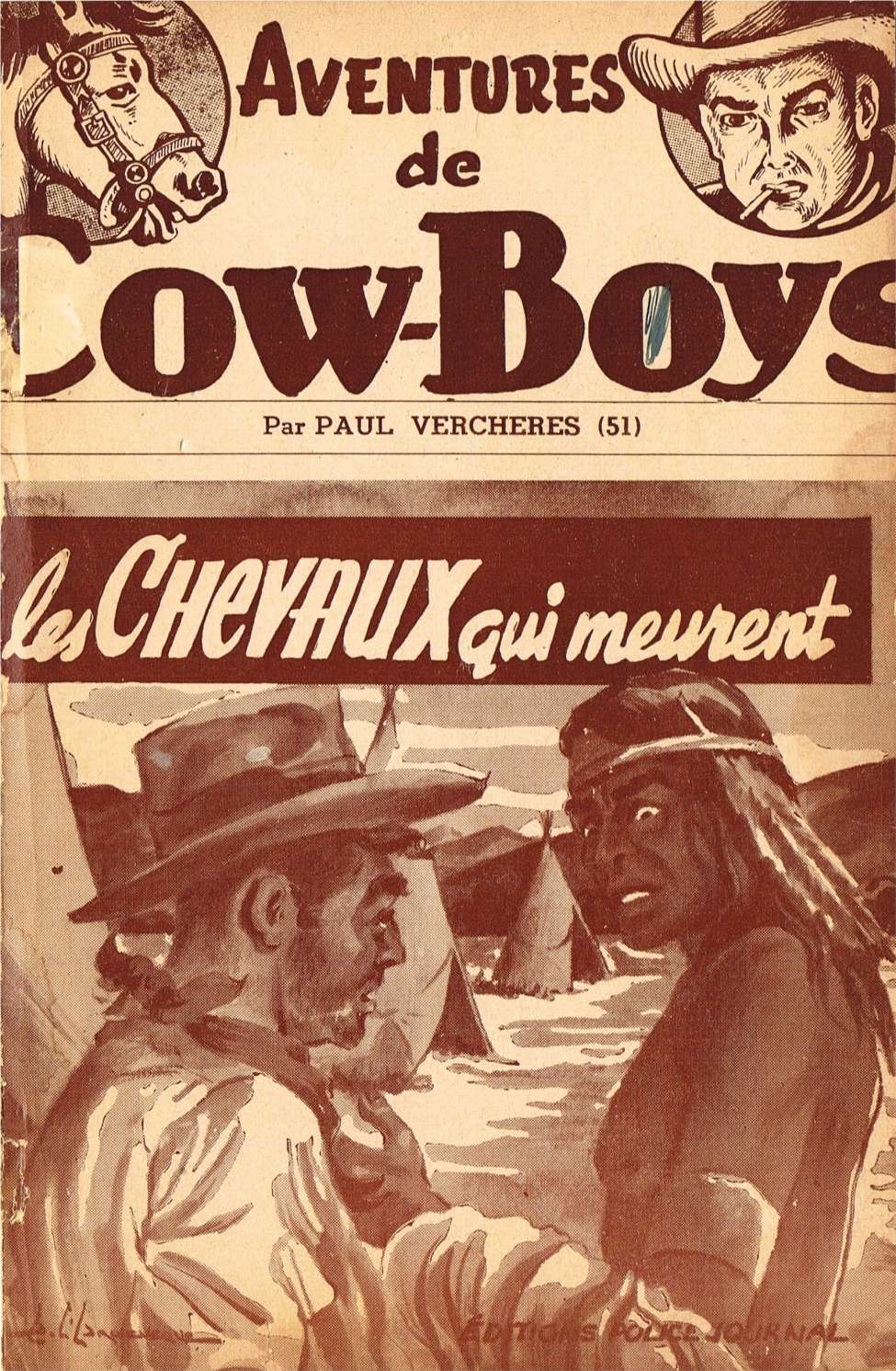 Book Cover For Aventures de Cow-Boys 51 - Les chevaux qui meurent