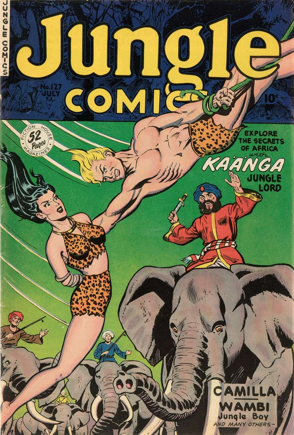 Book Cover For Jungle Comics 127 - Version 2