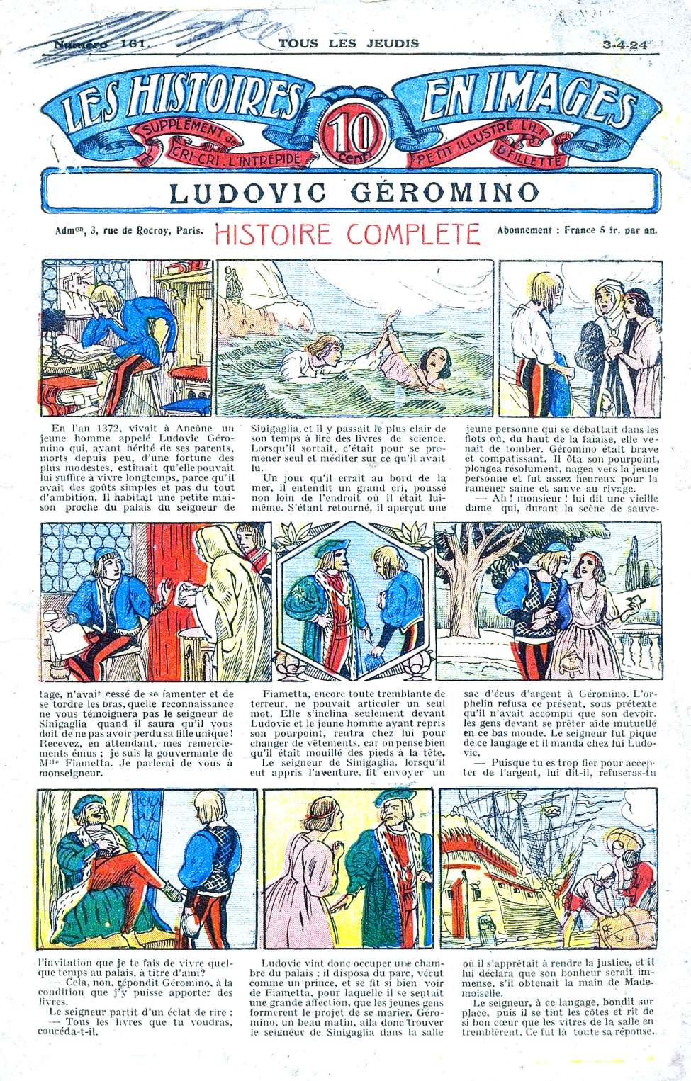 Book Cover For Les Histoires en Images 161 - Ludovic Géromino