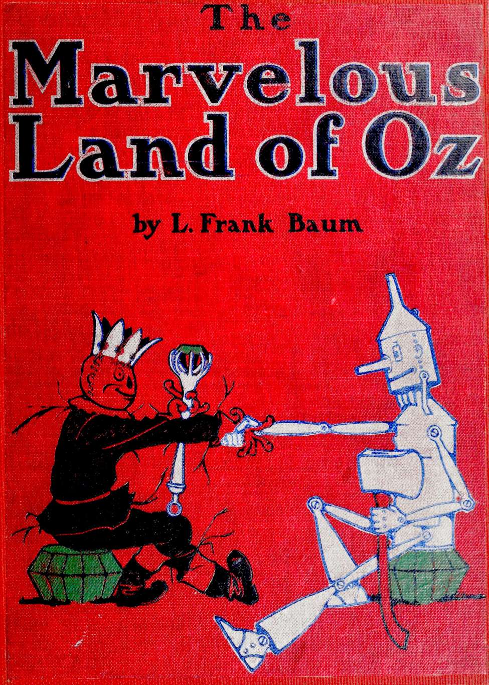 Book Cover For The Marvelous Land of Oz - L Frank Baum