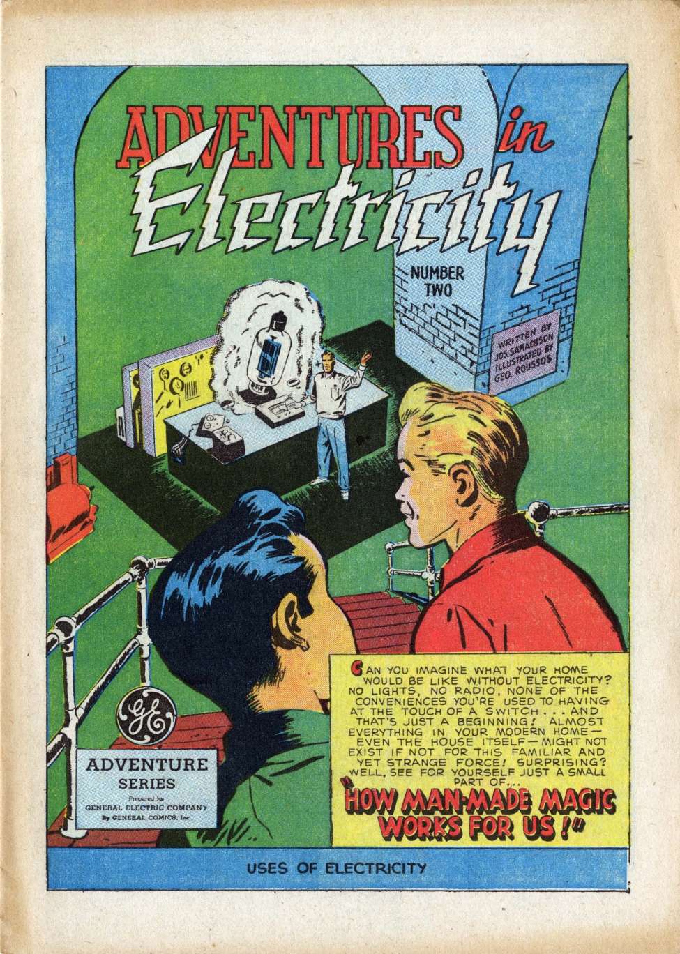 Book Cover For Adventures in Electricity 2 - Version 1