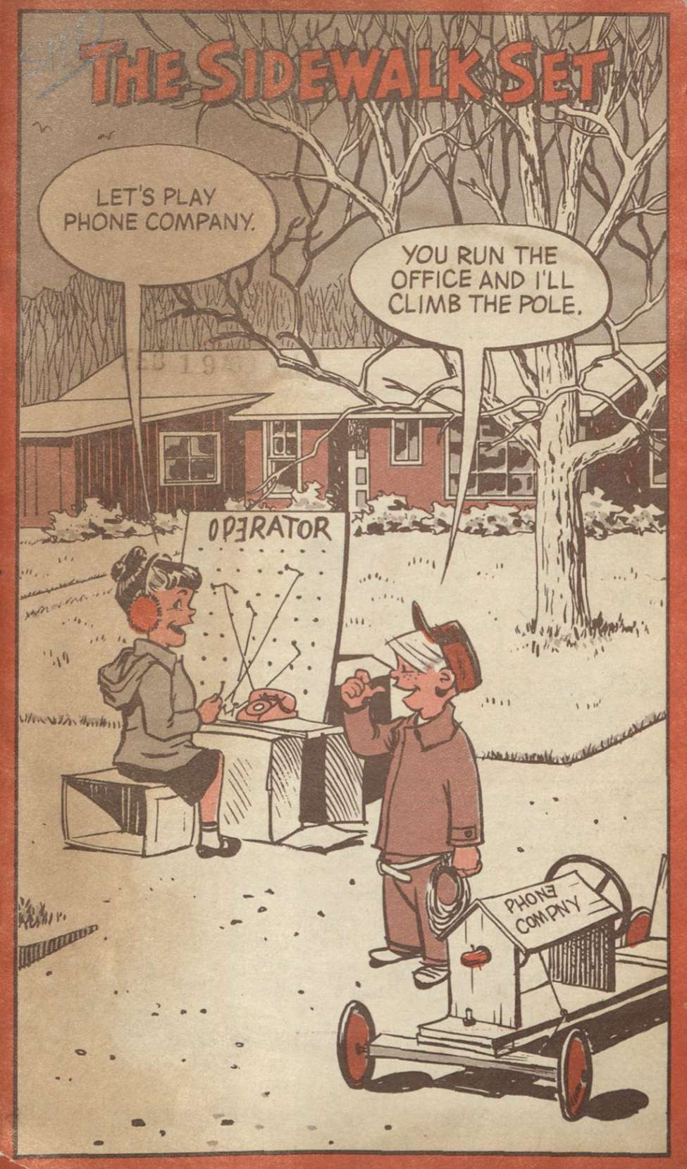 Book Cover For The Sidewalk Set - Northwestern Bell