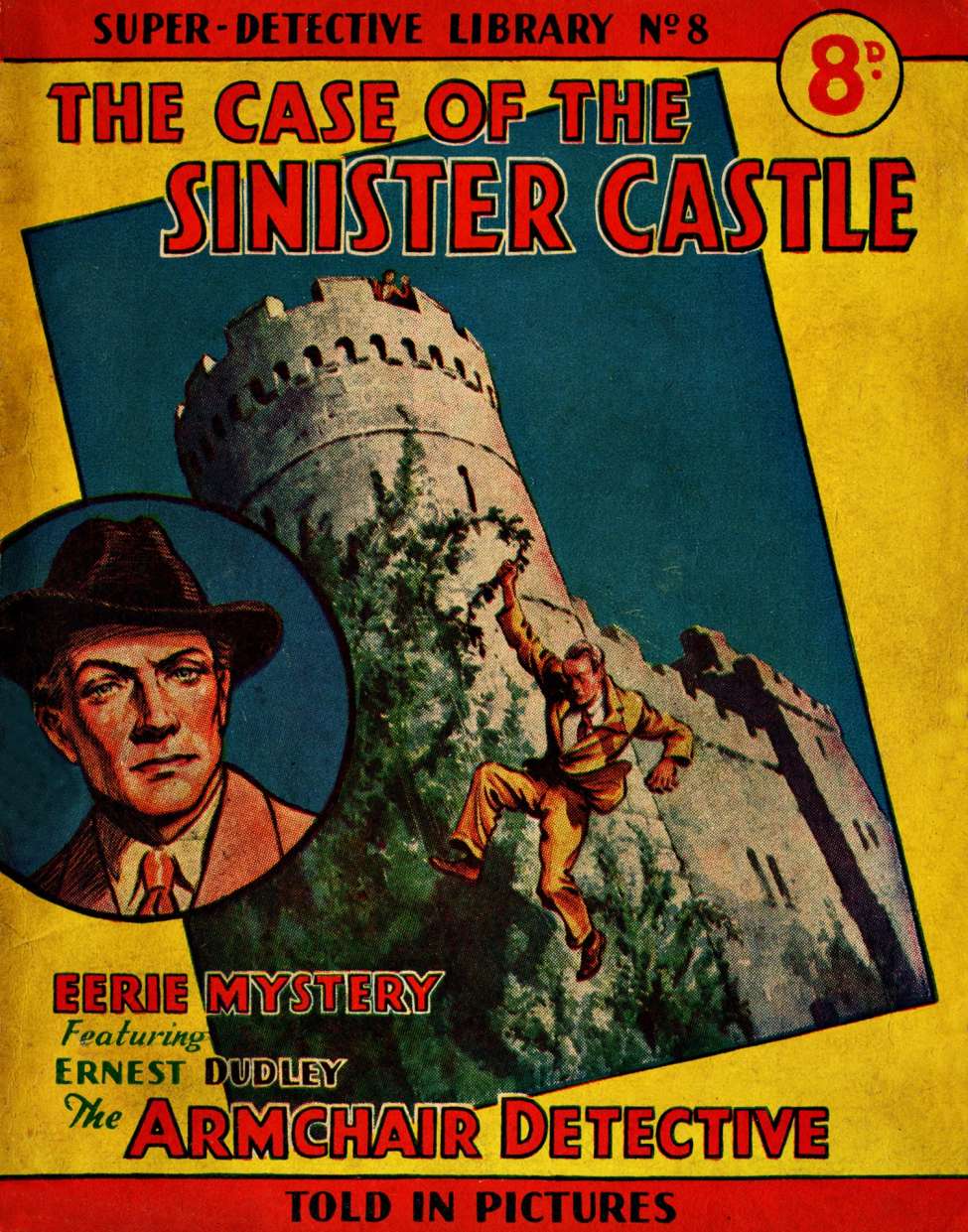 Book Cover For Super Detective Library 8 - The Case of the Sinister Castle - Version 1