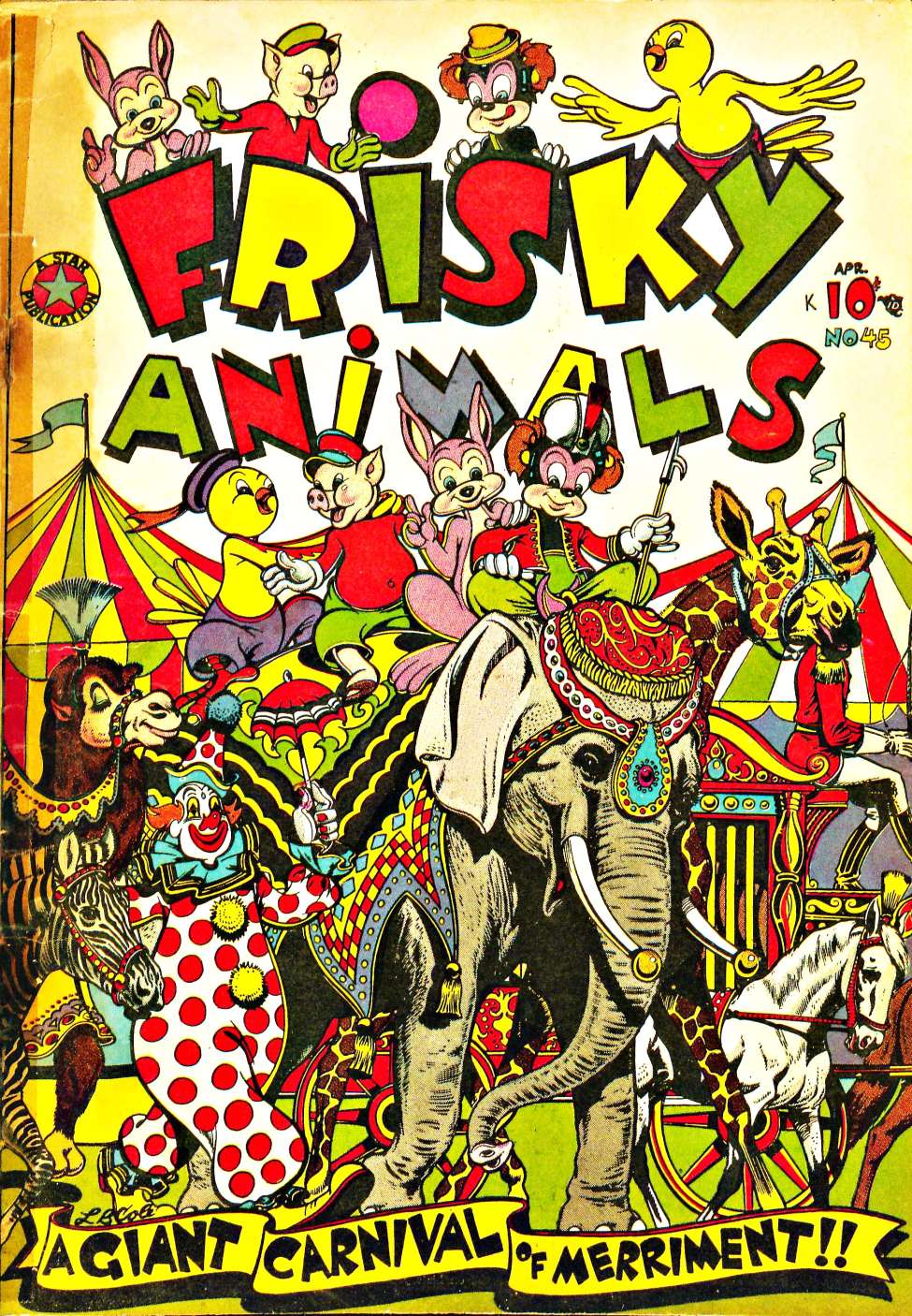 Book Cover For Frisky Animals 45