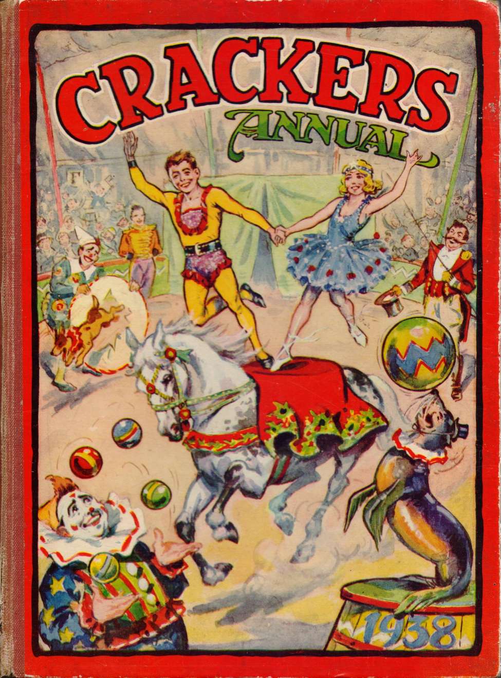 Book Cover For Crackers Annual 1938
