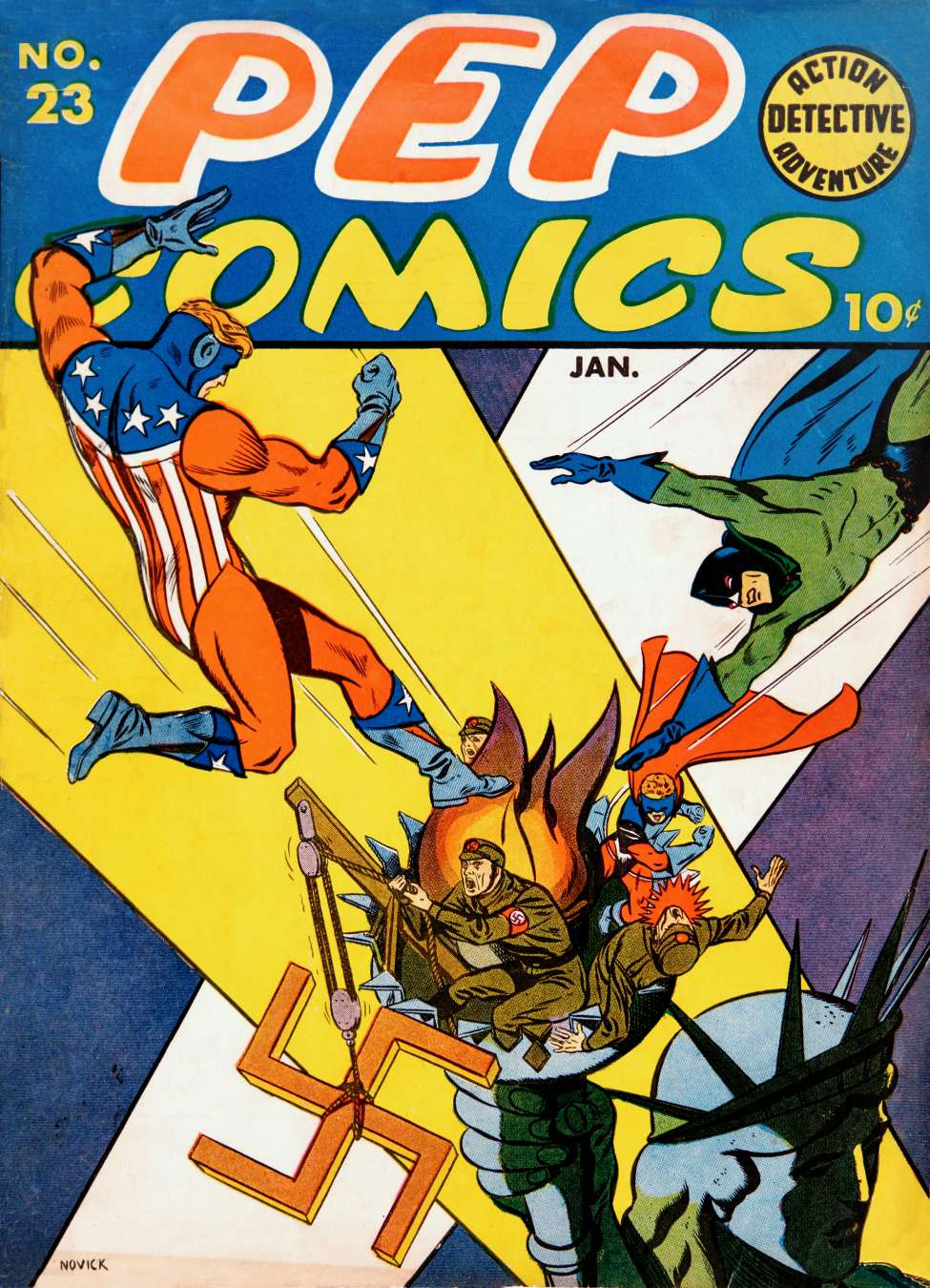 Book Cover For Pep Comics 23