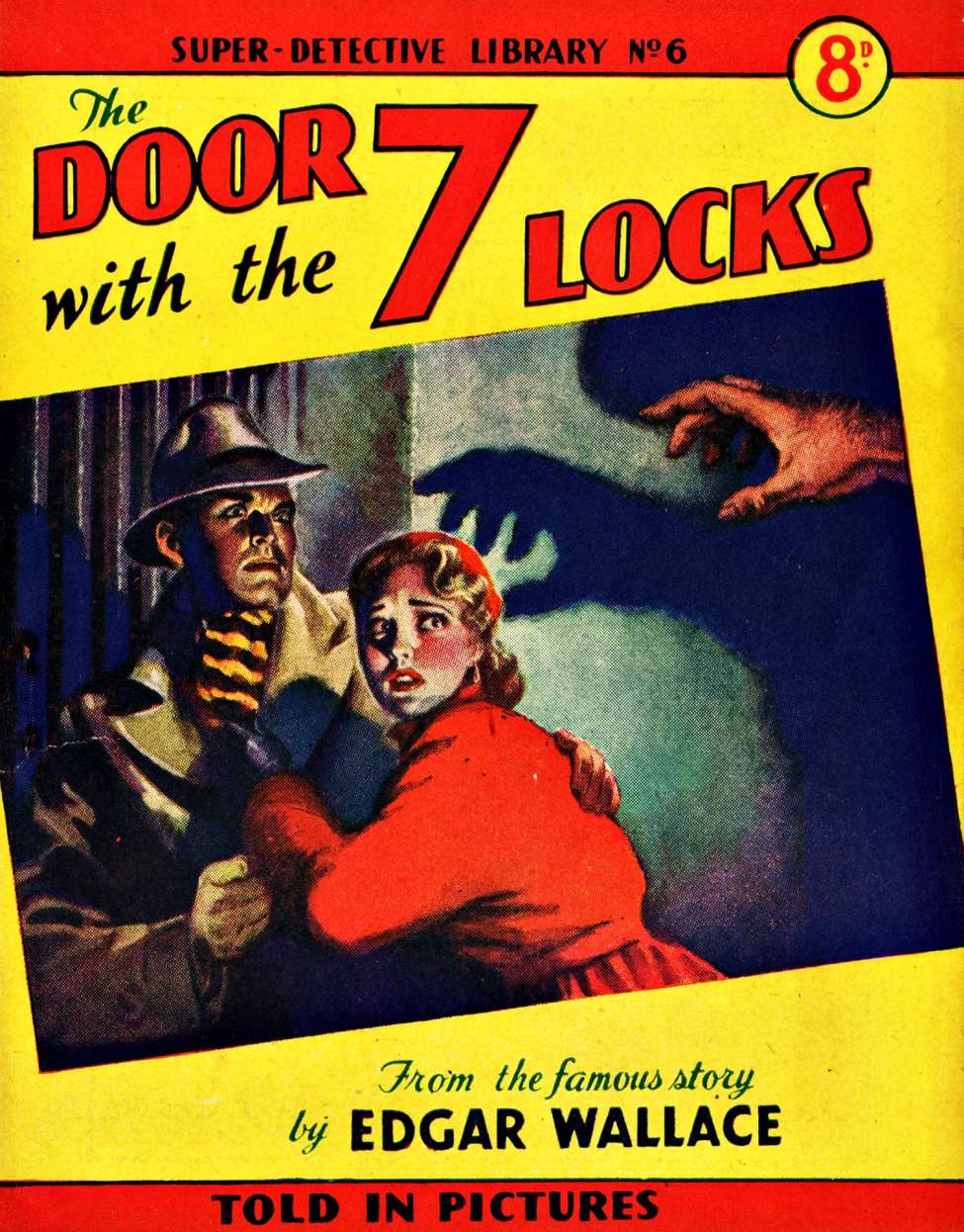 Book Cover For Super Detective Library 6 - The Door with the 7 Locks - Version 1