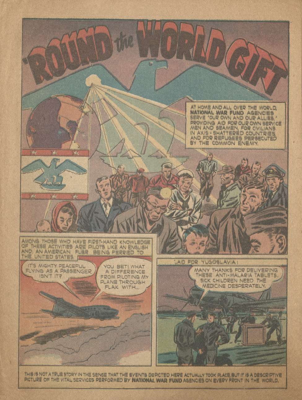 Book Cover For Round the World Gift - National War Fund