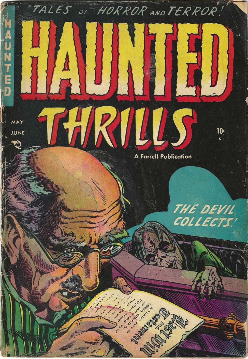 Book Cover For Haunted Thrills 15