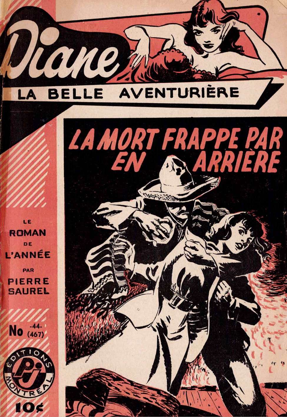 Book Cover For Diane, La Belle Aventuriere 44 - La mort frappe par en arrière