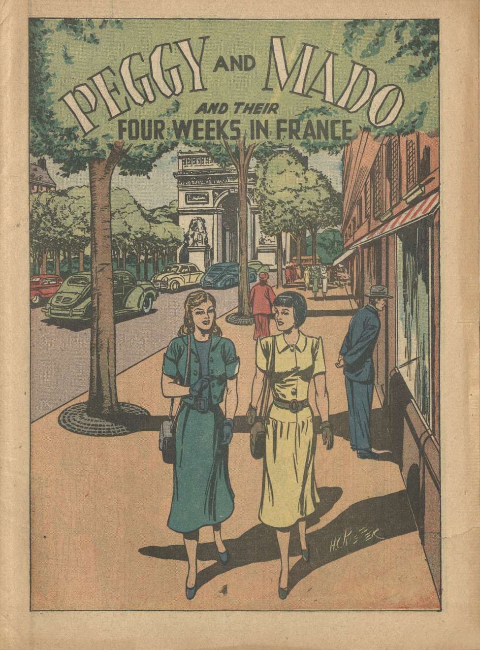 Book Cover For Peggy and Mado and Their Four Weeks in France - Air France