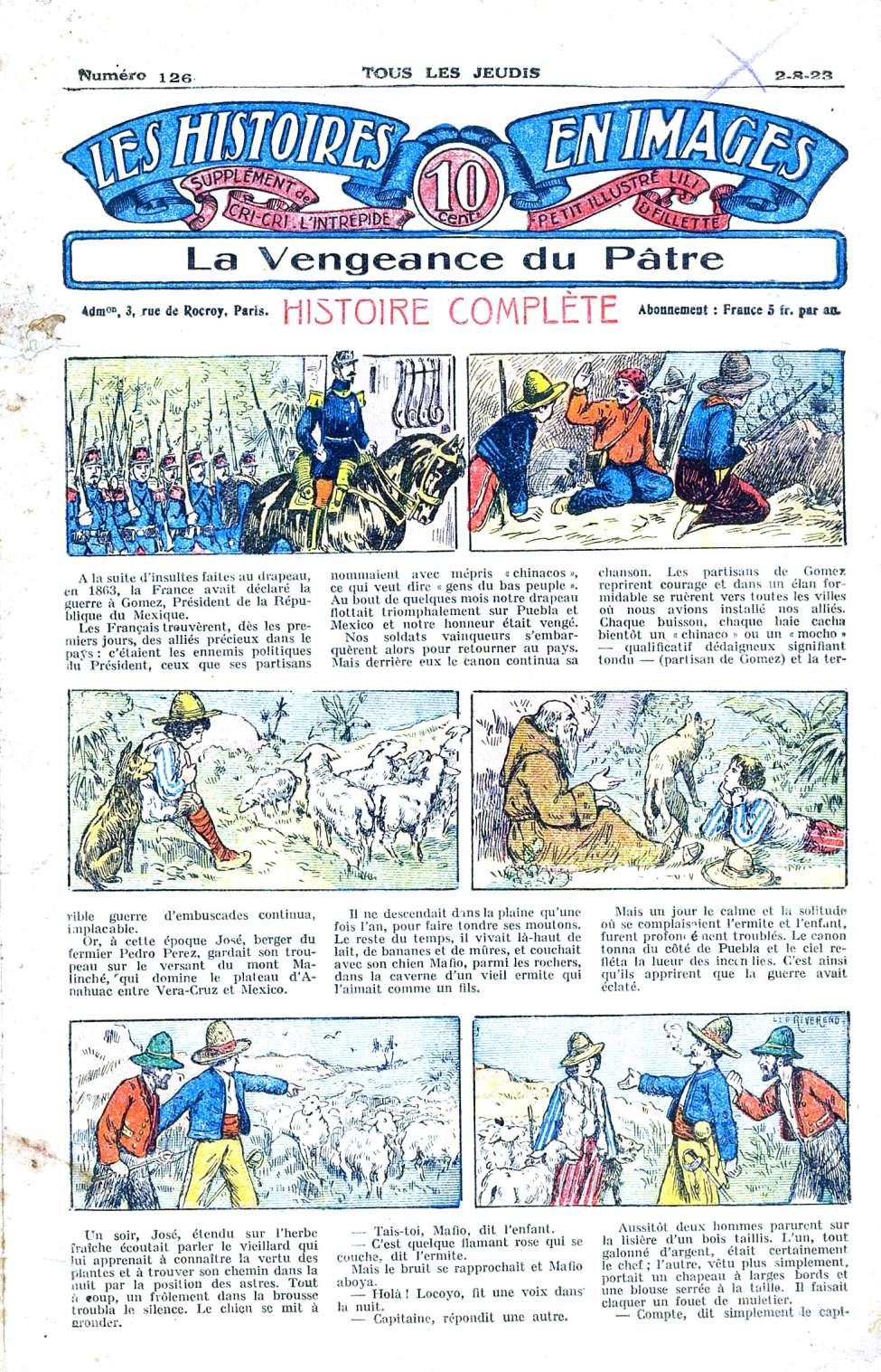 Book Cover For Les Histoires en Images 126 - La Vengeance du Pâtre