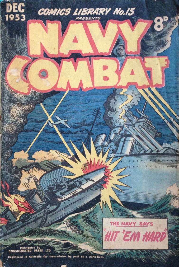 Book Cover For Comics Library 15 featuring Navy Combat