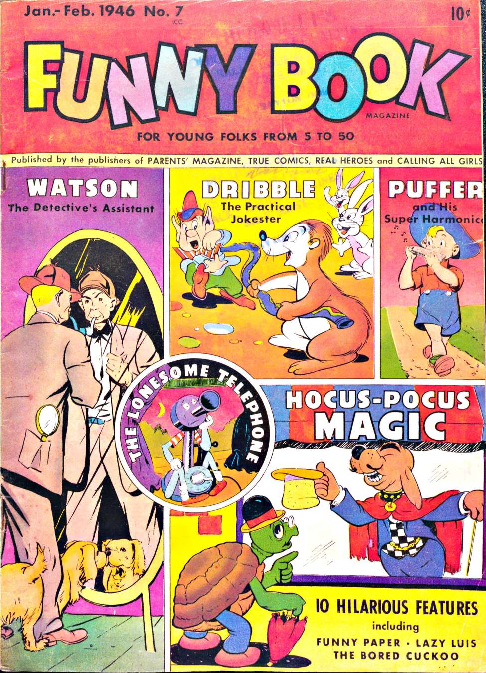 Book Cover For Funnybook 7 (Parents Magazine Press) (Jan 1946) (Titansfan Scans - David Miles Edits)