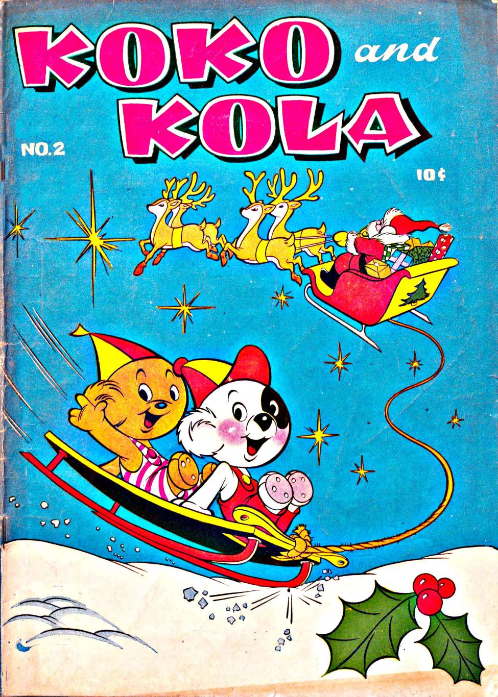 Book Cover For Koko and Kola 2 (Magazine Enterprises) (1946) (Titansfan Scans - David Miles Edits)