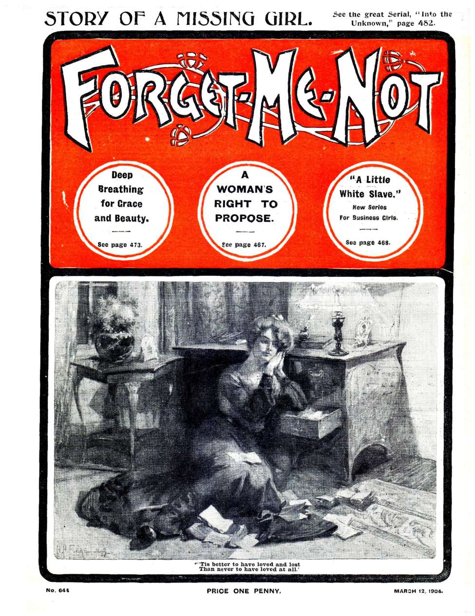 Book Cover For Forget-Me-Not 644
