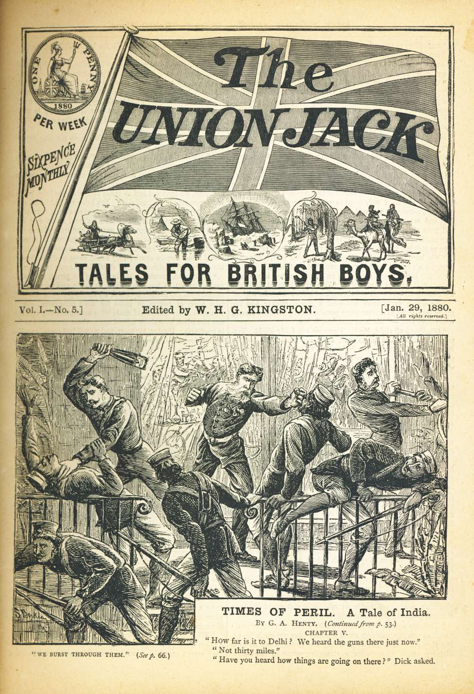Book Cover For The Union Jack 5 - Times Of Peril