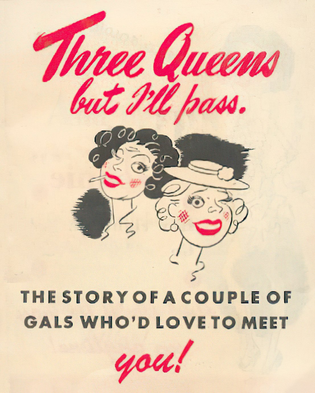 Book Cover For Three Queens but I'll Pass