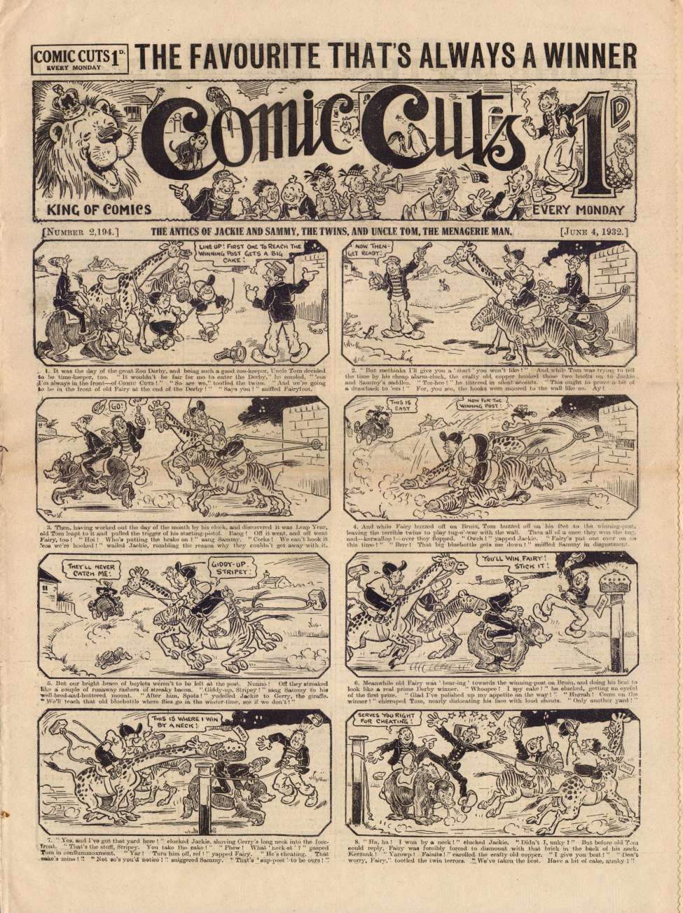 Book Cover For Comic Cuts 2194 - In The Depths!