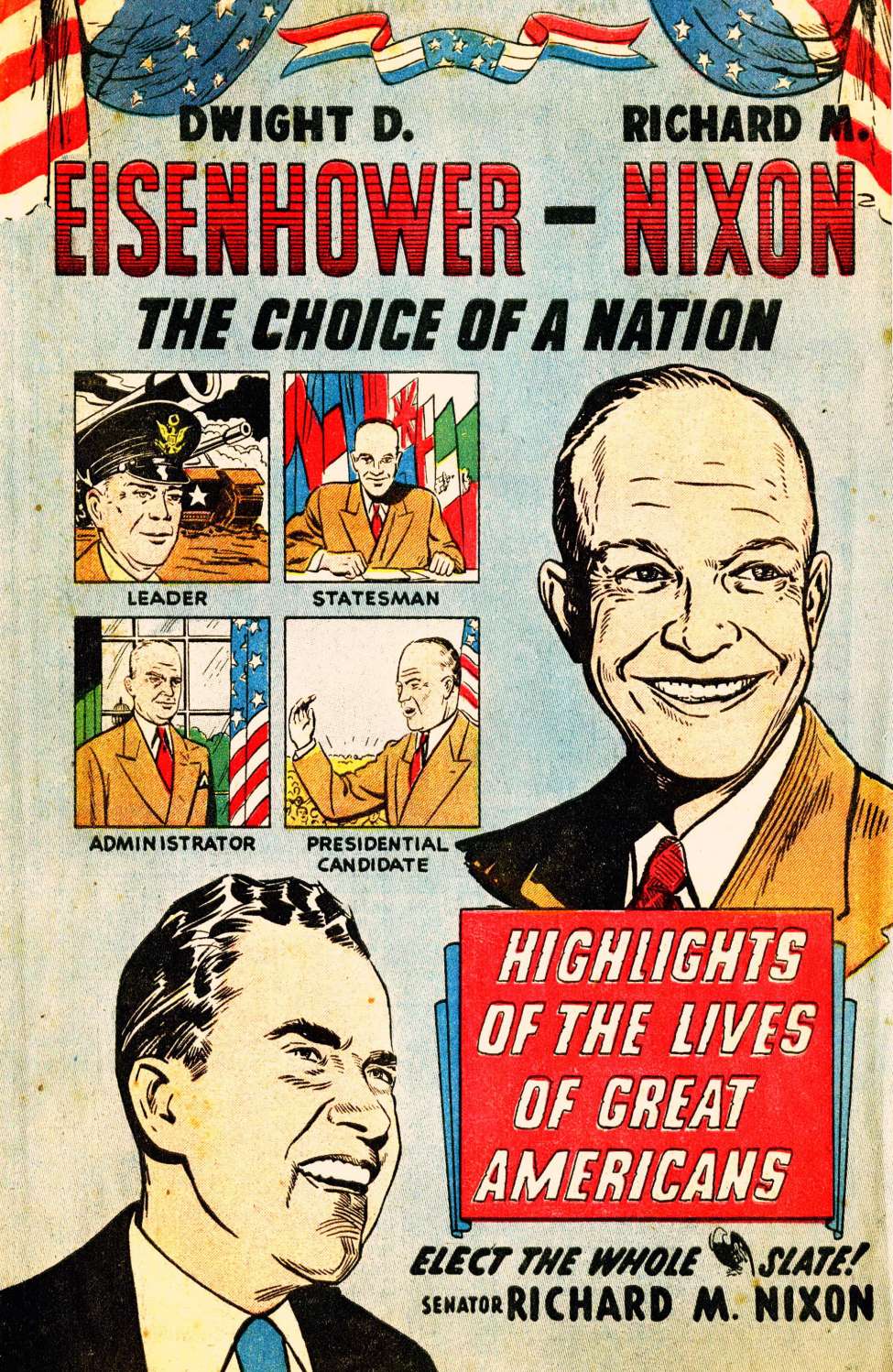 Book Cover For Dwight D. Eisenhower - Richard M. Nixon