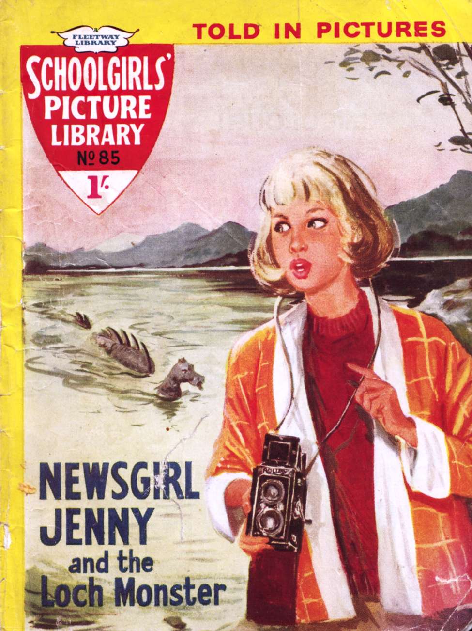 Book Cover For Schoolgirls' Picture Library 85 - Newsgirl Jenny and the Loch Monster