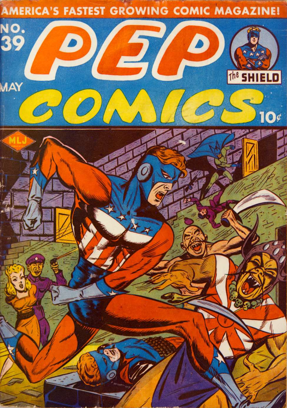 Book Cover For Pep Comics 39