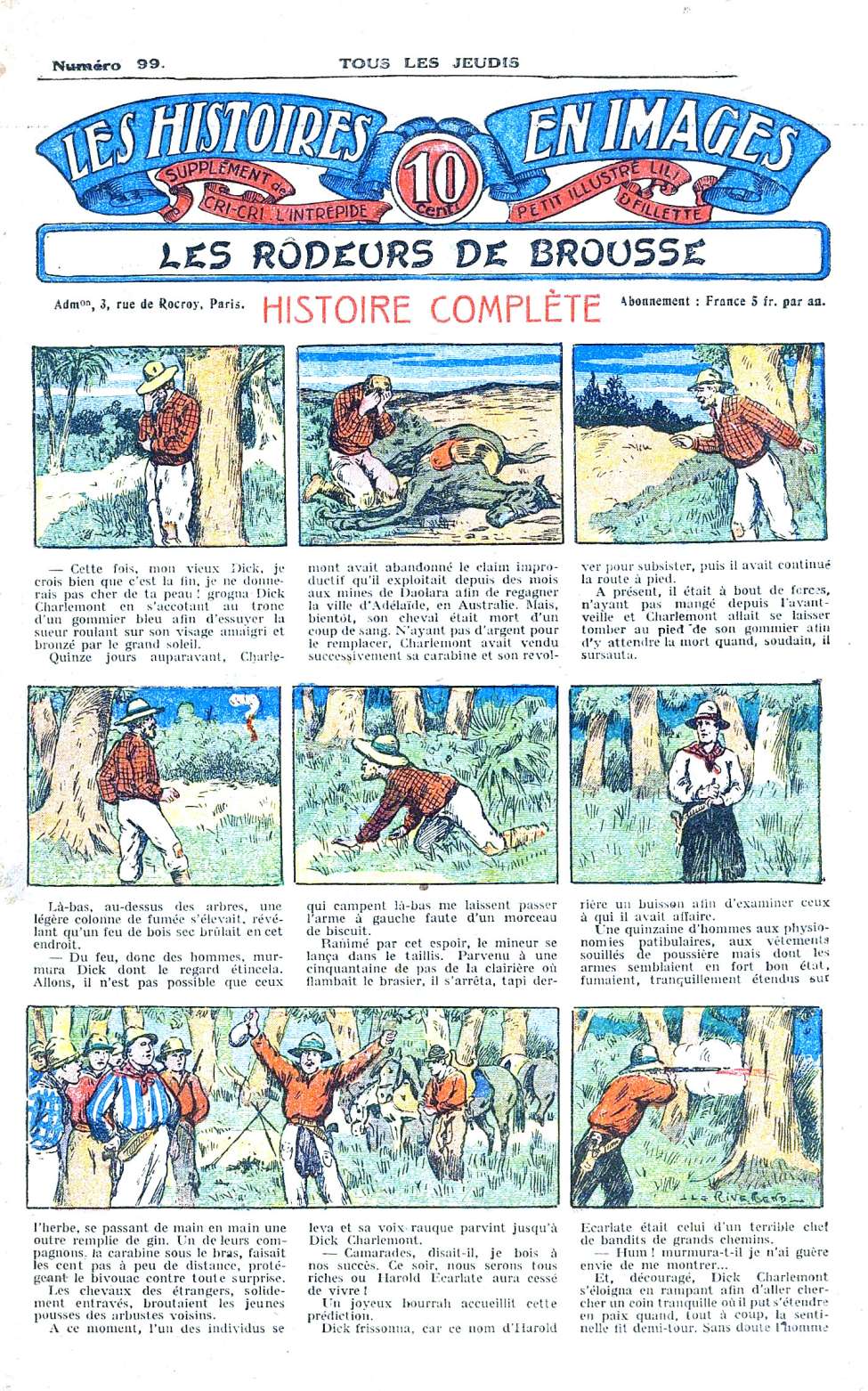 Book Cover For Les Histoires en Images 99. Les Rodeurs de Brousse..