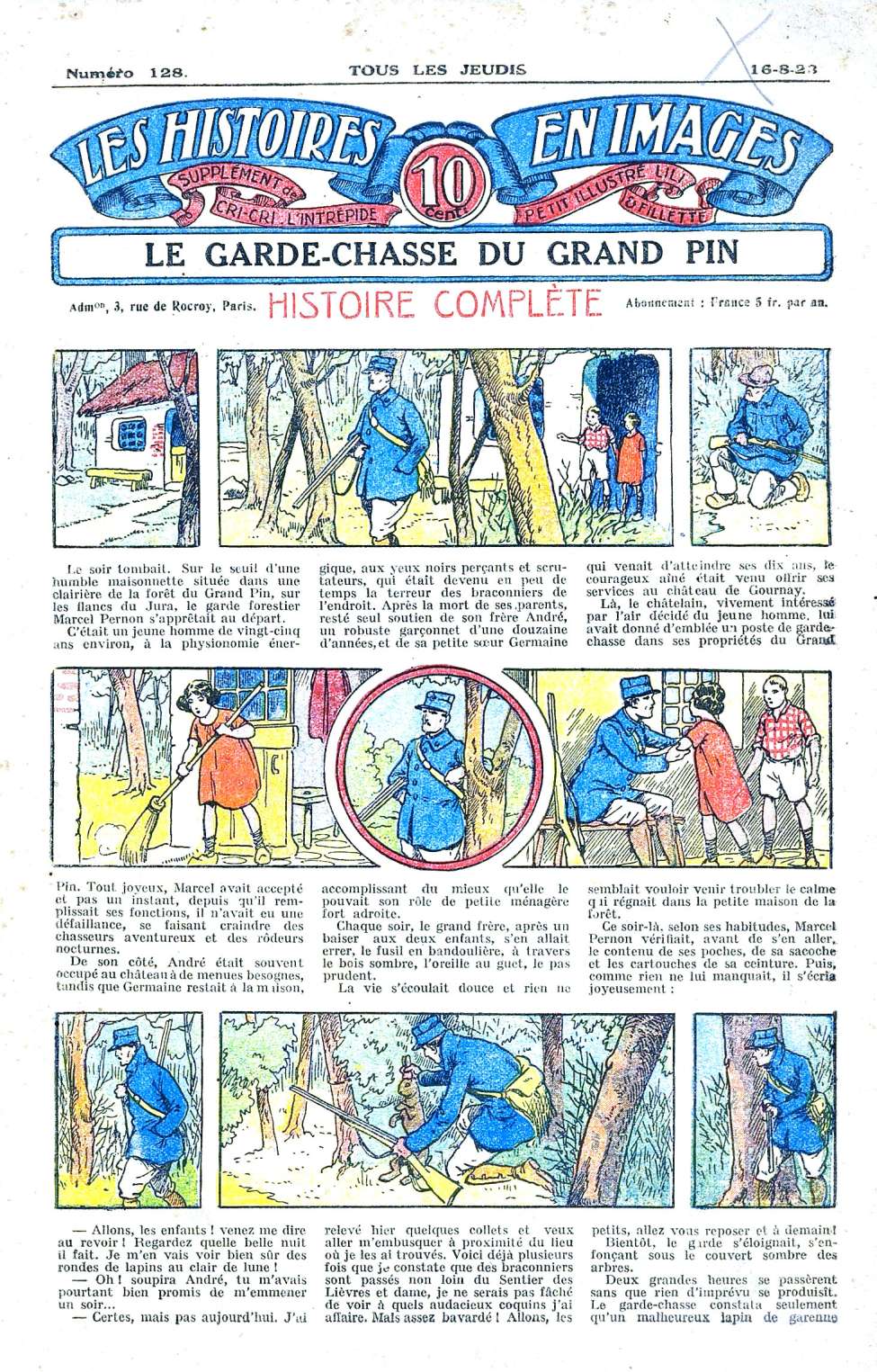 Book Cover For Les Histoires en Images 128. Le Garde-Chasse du Grand Pin.