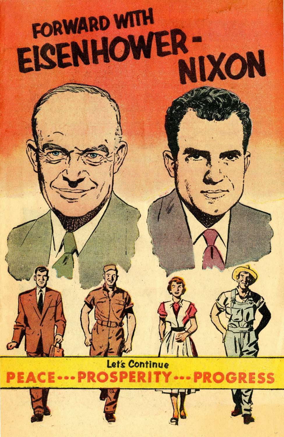 Book Cover For Forward with Eisenhower - Nixon