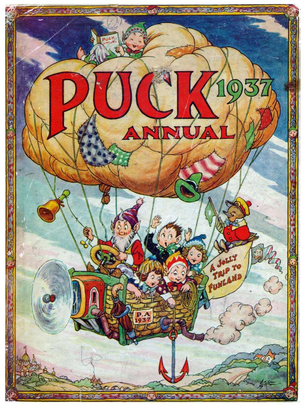 Book Cover For Puck Annual 1937
