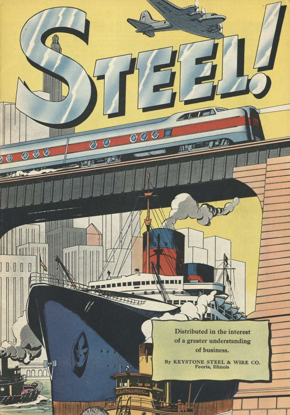 Book Cover For Steel - Keystone Steel and Wire - Version 1