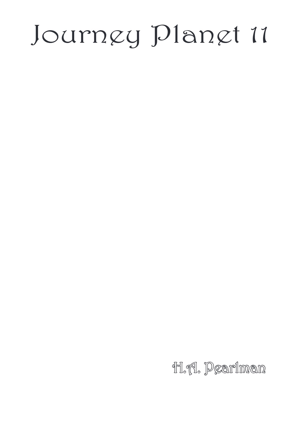 Book Cover For Journey Planet 11