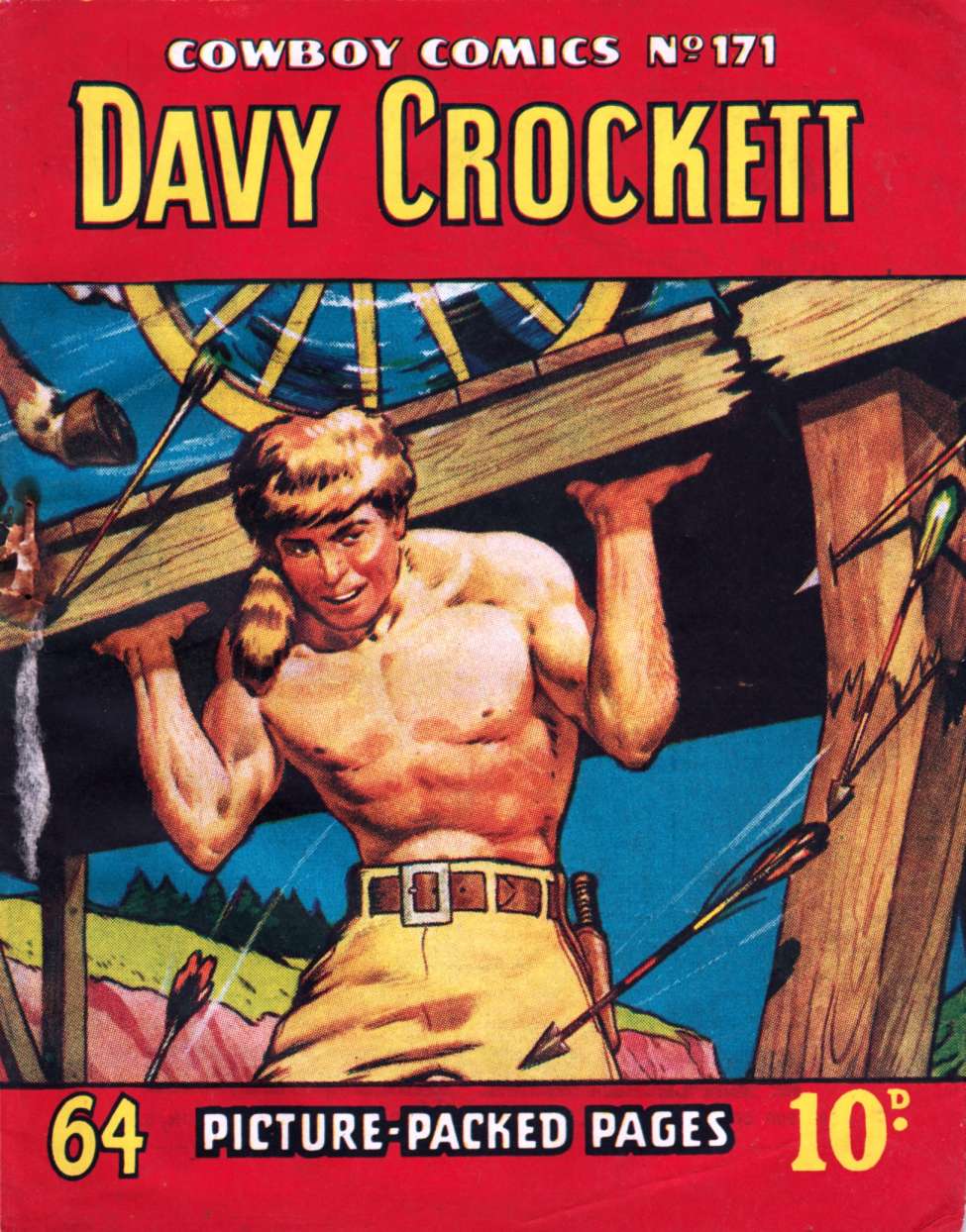 Book Cover For Cowboy Comics 171 - Davy Crockett