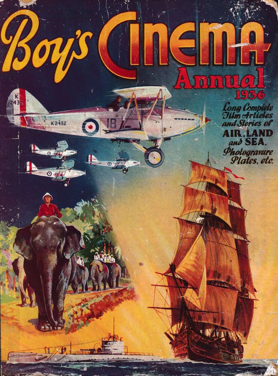 Book Cover For Boy's Cinema Annual 1936