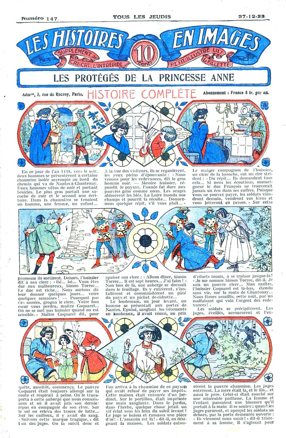 Book Cover For Les Histoires en Images 147 - Les Protégés de la Princesse Anne