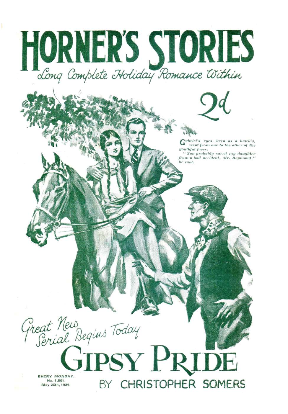 Book Cover For Horner's Stories 1861