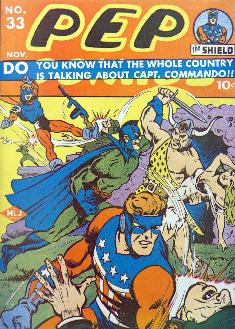 Book Cover For Pep Comics 33 - Version 2