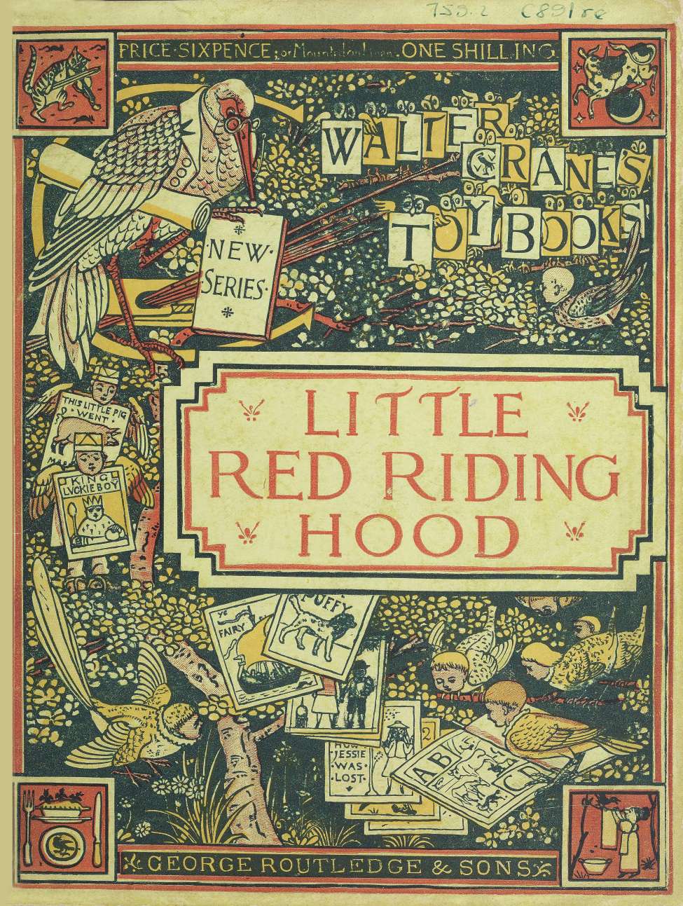 Book Cover For Little Red Riding Hood - Walter Crane