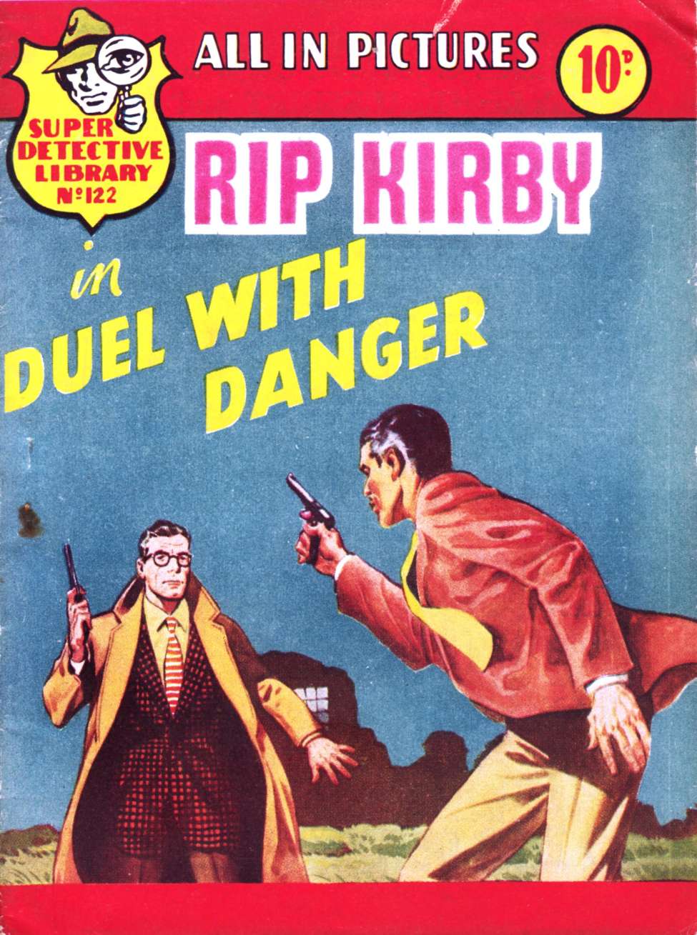 Book Cover For Super Detective Library 122 - Duel with Danger - Rip Kirby